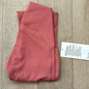 instill pant 25" brier rose size 2 lululemon nwt